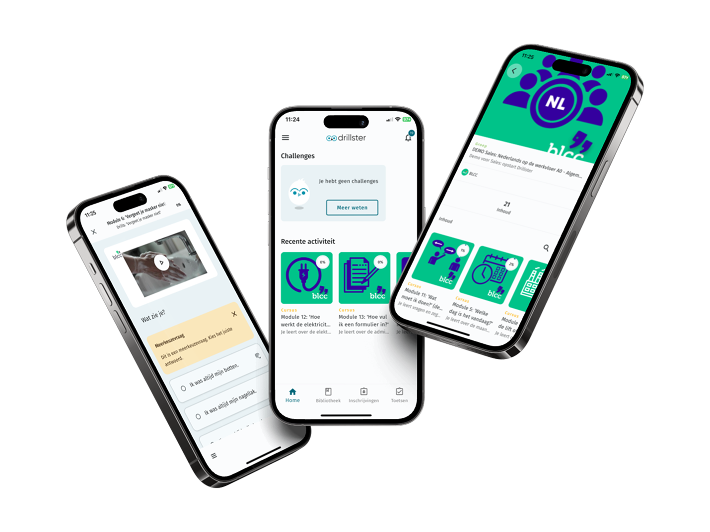 Web / BLCC Drillster mockup met screenshots app
