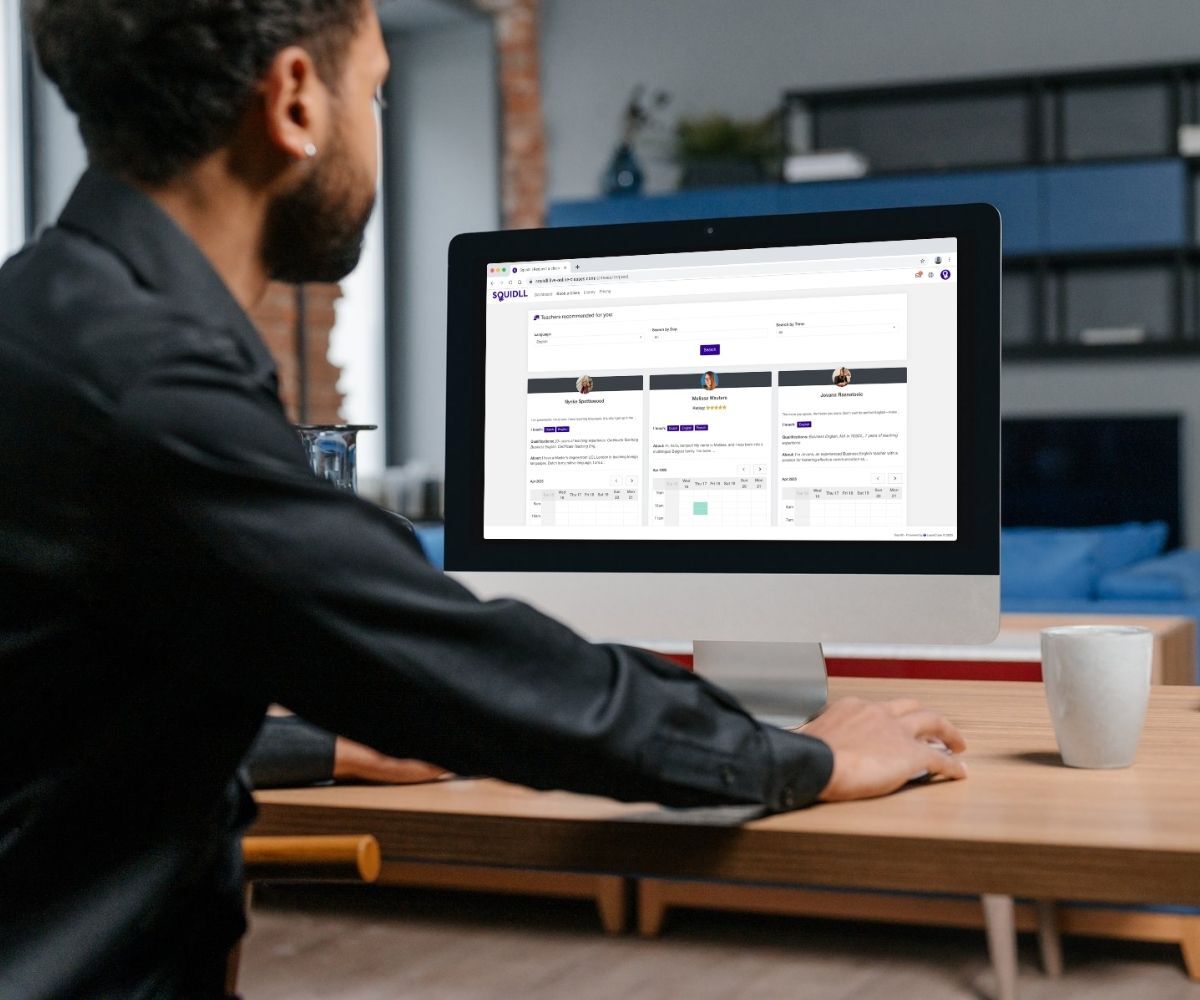 Web / Mockup Squidll_Searching trainer